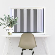 홀딩도어 컬러 자바라 가림막, 한겹그레이