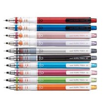 유니 쿠루토가 샤프 M5-450 10색 0.5 mm, 4개, 레드