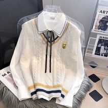 퍼자켓 퍼 퍼조끼 니트 베스트 조끼 여성 추동 스웨터 민소매 코디 셔츠 투피스 2022 학원풍