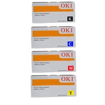 오키 C710cdtn 정품인증토너 4색1세트(검정 빨강 파랑 노랑), 1개, 검정+칼라