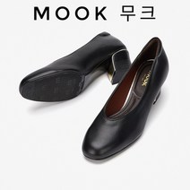 무크 5센치기능성 내피 사용 편하고 쿠션좋은 양가죽 펌프스 구두 블랙