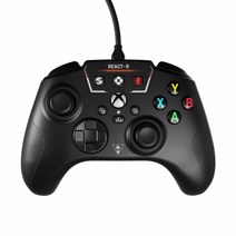 터틀비치 React-R Black 유선 컨트롤러 xbox 게임패드, 1개, React-R Wired black controller