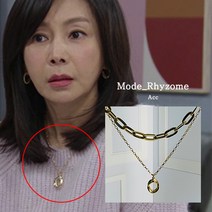 KBS 드라마 오 삼광빌라 (47회 50회) 황신혜 배우 협찬 두줄 초커 럭셔리 명품스타일 볼드 목걸이