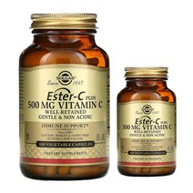 솔가 중성 비타민C 500mg 100정 식물성 베지캡슐 비건 로즈힙 글루텐프리, 5개