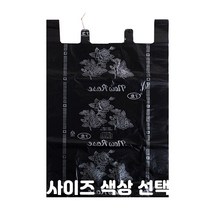 손잡이 이불봉투 이불봉지 이사 비닐 이불보관 봉투 봉지 대형 특대형 쓰레기봉투 사이즈 디자인 색상선택 50매입 1세트, 무늬 검정 7호 50매입