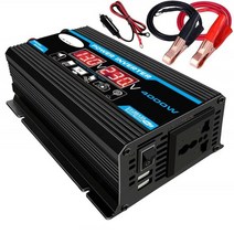 자동차 인버터 배터리 피크 4000W300W 전원 12V 220V110V LED Ac, 블랙 12v-110v, 협력사