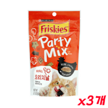 네슬레퓨리나 프리스키 파티믹스 오리지널 (닭고기 칠면조 간) 60g x 3개, 1팩