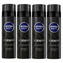니베아 맨 딥 쉐이빙 젤, 200ml, 4개