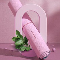 FEAYA 요가 매트 단색-아이스 잉크 블루 【폭68/80cm (선물 배낭 저장 반지)】두꺼운6/8mm, 투톤-보라색 꿈【확대80cm (선물 배낭 저장 반지)】