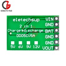발전기세트 18650 리튬 배터리 충전기 충전 모듈 5V 방전기 스텝 업 부스트 보드 DIY UPS 모바일 파워 뱅크 3.7V 4.2V, 1개