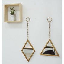 빈티지 도형 거울 2type 철재, 삼각