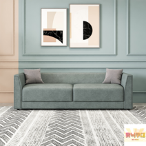테크니컬 패브릭 소파 소형 북유럽 모던 듀오 2 3인위 인플루언서 거실 렌탈룸용 침실, 3인 2m / 쿠션 2개 증정, 그린