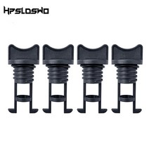 뗏목 배수구 보트 해양 요트 나일론 표준 크기 17mm 거친 스레드 마개 플매트 카펫 러그 교체 카약 카누 액세서리 4 피스