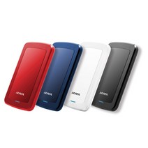 에이데이타 울트라 슬림 외장하드 HV300, 1024GB, 레드