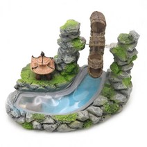 뜨거운 판매! 수족관 장식 시뮬레이션 Waterwheel 조경 액세서리 인공 바위 물고기 탱크 홈