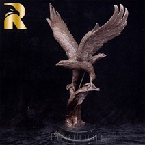 대형조각상 미니석고상 야외조형물 이색청동 독수리 홈, l53 w27 h71cm