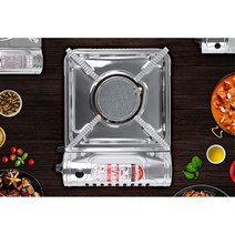 1구 휴대용 야외 캠핑 가스버너 미니스토브 취사용품, 1개, 안타요원형구이판