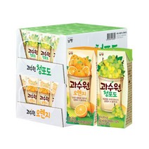 남양 과수원 청포도/오렌지 190ml 24+24팩 (총 48팩), 과수원 청포도/오렌지 190ml 24+
