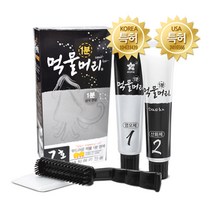 먹물머리 1분 새치 염색약, 흑갈색, 1개