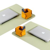 알짬 120x60 90x45 80x40 70x30 데스크매트 10색상 양면 코르크 가죽 데스크 매트 마우스 장패드 마우스패드 컴퓨터 책상 매트, 소프트그린