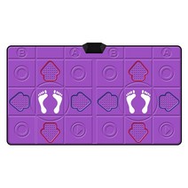 가정용 펌프 게임 DDR 휴대용 블루투스 댄스 담요 휴대 전화 태블릿 범용 무선 고화질 체성 감각 러닝 피트니스 체중 감량 지방 연소 퍼즐, 퍼 퍼플 (더블)