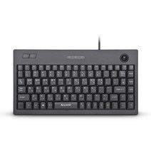 ANYZONE ATK-100 유선 트랙볼USB 키보드(키스킨포함), 블랙