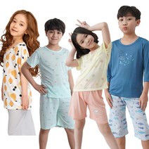 아동 키즈 주니어 실내복 반팔 여름내복