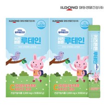[일동생활건강] 키즈튼튼 루테인 30포 x 2박스 총 2개월분 블루베리맛 눈 건강식품, 단일속성