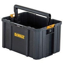 DeWALT DWST17803 TSTAK 1단 공구함 수납케이스 서랍형 쌓을 수 있는 수납 분리형 뚜껑이 케이스, Large Box