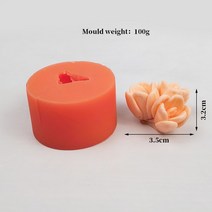 홈메이드 꽃장미 모양 3D 실리콘 금형 비누 만들기 DIY 웨딩 케이크 컵케익 젤리 캔디 장식 공예 베이킹