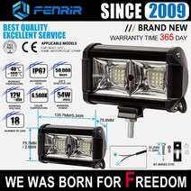 자전거트레일러 LED 빔 헤드 라이트 Led 4x4 for Fiat Grande Punto 뉴 홀랜드 골프 7 액세서리 트레일러 N, 06 805-0049