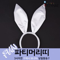 (주)파티해 파티 머리띠1 A-G - LED 놀이동산 소품 왕관 리본, C01_섹시바니머리띠-화이트