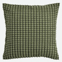 이케아 쿠션커버 그린옐로 65x65cm 소파 허리 의자 등받이 카바 속쿠션제외