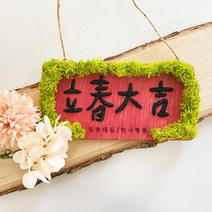 입춘대길 공기정화식물 방문걸이 만들기 미술키트 방과후미술 미술재료 어르신 방과후