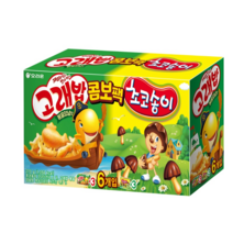 오리온 고래송이 미니믹스 과자세트, 고래빕 볶음 양념맛 3p + 초코송이 3p, 4세트