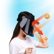 햇볓가리개 UV차단 모자 썬캡 산책 낚시 캐디 햇빛 여자 자외선 여성 햇볕가리개 0-382ea