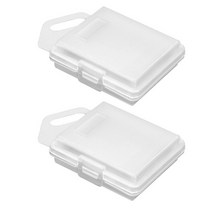 액션캠대여 초미니무선카메라 바디캠 Go Pro Hero 9 8 7 6 5 4 3 2 용 배터리 보호 보관함 케이스 Xiaomi Yi MiJia 4k Eken H9 NP BX1 카, [10] 2 pcs white case