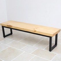 [창성가구] 뉴송 우드슬랩 통원목 벤치 가로 2400, 웬지