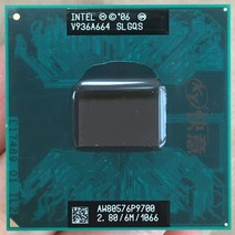 인텔 cpu 노트북 코어 2 Duo P9700 CPU 6M 캐시/2.8GHz/1066/듀얼 프로세서 PM45 용, 한개옵션0
