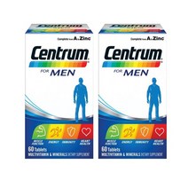 Centrum For Men Multivitamin 센트룸 남성 멀티비타민 60정x2팩, 1.남성용 60정, 1.남성용 60정