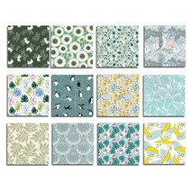 공예 카드 앨범 장식을위한 사각형 스크랩북 용지 장식 종이 만들기, 04