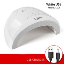 UV램프 젤네일램프 젤램프 전문가용젤네일램프 네일 드라이어 SUN1 48W 30 LED UV 조명 매니큐어 젤 건조, 01 SUN ONE-USB_01 USB