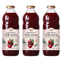 퓨어프레스 그대로짜낸 순수석류 100% 주스, 1L, 30개