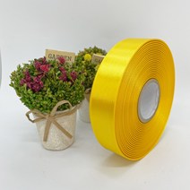 포장 리본 끈 제이제이리본 고밀도주자 40mm 50mm 76컬러 (길이 45M) 공단리본, 참외