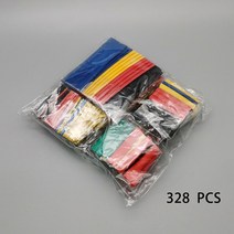 164/328pcs 세트 8 크기 열 수축 튜브 모듬 된 폴리올레핀 절연 슬리브 와이어 케이블, 02 328pcs, 한개옵션1