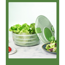 LOVFIR 야채 탈수기 만능 물기제거 샐러드 야채탈수기, 즉시할인 야채탈수기 화이트