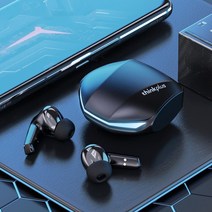 Lenovo GM2 Pro 무선 저지연 이어폰 게이밍 헤드셋 HD 듀얼 통화 모드 블루투스 5.3 헤드폰 마이크 내장, Black, black 2 bag 1