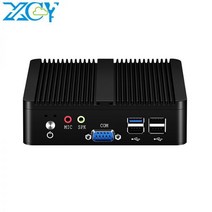 미니 PC 소형 mini 컴퓨터 XCY팬리스 Pc 인텔 셀러론 J1900 J2900 윈도우즈 10 7 리눅스 씬 클라이언트 미니pc Pfsense 마이크로 2 Lan 포트 데스크탑, 8G RAM 256G SSD WiFi, N2830 2LAN