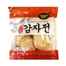 롯데 한입 감자전 500g/냉동 에어프라이어 부침개 전 전통주 막걸리 안주 야식 반찬 간식, 1봉지