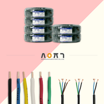 삼영전기 HIV전선 VCTF전선 HFIX전선 1M 단위 한타 1롤, VCTF 0.75SQ, 3C (100M)